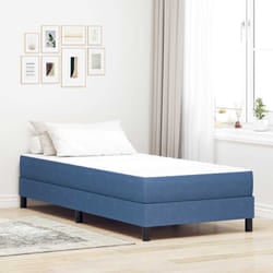 Vidaxl - Matelas De Lit Avec Matelas Bleu 90 X 200 Cm Tissu