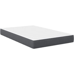 Matelas De Lit Avec Matelas Gris 120 X 190 Cm Tissu Vidaxl