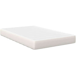 Matelas De Lit Avec Matelas Crème 120 X 190 Cm Tissu Vidaxl