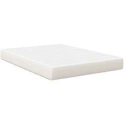 Matelas De Lit Avec Matelas Crème 140 X 190 Cm Tissu Vidaxl