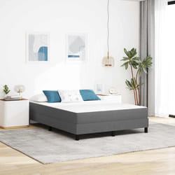 Vidaxl - Matelas De Lit Avec Matelas Gris Clair 140 X 200 Cm Tissu