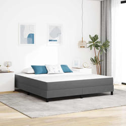 Vidaxl - Matelas De Lit Avec Matelas Gris Clair 180 X 200 Cm Tissu