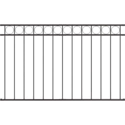 Panneau de clôture en acier gris 1.7x0.8 m vidaXL