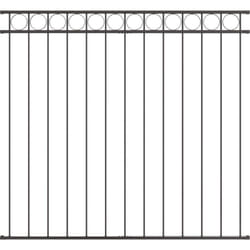 Panneau de clôture en acier gris 1,7x1,5 m Vidaxl