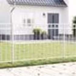 Clôture de jardin vidaXL blanche 1,7x0,8 m en acier