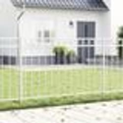 Clôture de jardin vidaXL blanche 1,7x0,8 m en acier