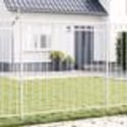 Clôture de jardin vidaXL blanche 1,7x1,5 m en acier