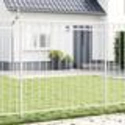 Clôture de jardin vidaXL blanche 1,7x1,5 m en acier