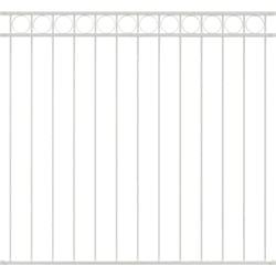 Clôture Blanc 1,7x1,2 m Acier Vidaxl