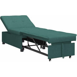 Vidaxl - Canapé-Lit Vert foncé 194 x 67 x 37 cm tissu
