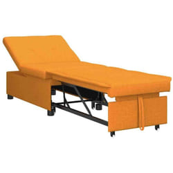 Vidaxl - Canapé-lit Jaune Foncé 194 X 67 X 37 Cm Tissu
