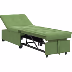Ce canapé-lit 3-en-1 en velours vert clair est la combinaison parfaite de fonction et style moderne. Idéal quand tu as besoin ...
