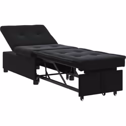 Ce canapé-lit en velours trouve un bon équilibre entre style moderne et pratique. C'est un ajout chic pour n'importe quel sal ...