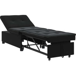 Vidaxl - Canapé-lit Noir 67 x 194 x 38 cm Velours