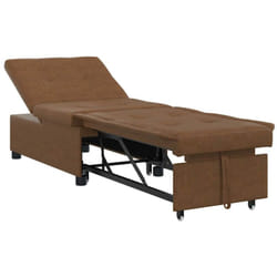 Vidaxl - Canapé-lit Marron 67 x 194 x 38 cm Cuir suédé faux