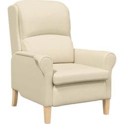 Vidaxl - Fauteuil Moderne Crème Tissu et Bois Moyen Fauteuil Crème