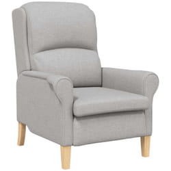 Fauteuil Gris nuage 76 x 94 x 102 cm tissu Vidaxl
