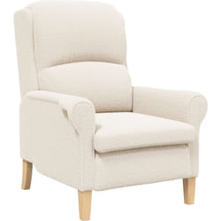 Vidaxl - Fauteuil Ergonomique Crème Tissu, Bois Standard Ergonomique