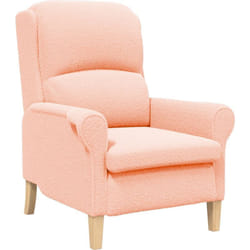 Vidaxl - Fauteuil Ergonomique Rose Tissu, Bois Moyen Ergonomique