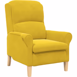 Ce fauteuil jaune moderne mélange style et confort, ajoutant une touche sympa à ton salon. Son tissu en polyester doux et sa  ...