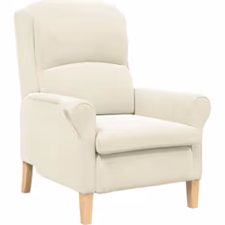 Ce fauteuil crème est vraiment stylé et super confortable, parfait pour n'importe quelle salle de séjour. Avec son tissu agré ...