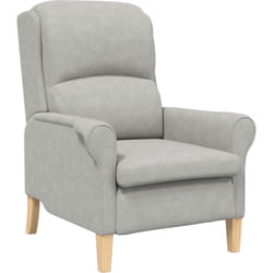 Vidaxl - Fauteuil gris clair Gris clair Tissu Standard Ergonomique