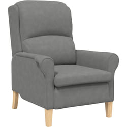 Vidaxl - Fauteuil gris foncé Gris foncé Tissu et bois Standard Ergonomique