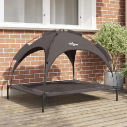 vidaXL Lit pour Chien Marron xl Acier