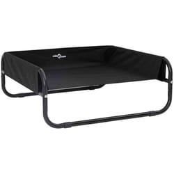 Lit pour Chien Noir ml Tissu Oxford et Acier Vidaxl