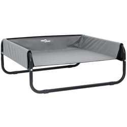 Lit pour Chien Gris clair ml Tissu Oxford et Acier Vidaxl