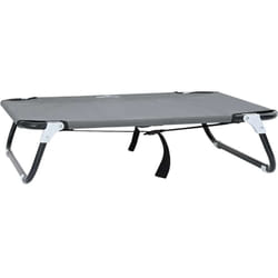 Lit pour Chien Gris clair m Tissu Oxford et Acier Vidaxl