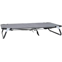 Lit pour Chien Gris clair 90 x 55 x 18 cm Tissu Oxford et Acier Vidaxl