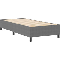Cadre De Lit Plateforme Gris Clair 80 X 200 Cm Tissu Vidaxl