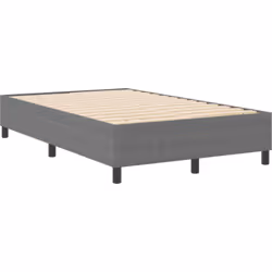 Ce cadre de lit contemporain est axé sur un style raffiné, parfait pour les chambres modernes. Sa finition chic gris clair ap ...