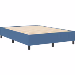 Ce cadre de lit double moderne apporte une vraie touche à votre chambre avec son bleu vif et son design simple. Fabriqué en b ...