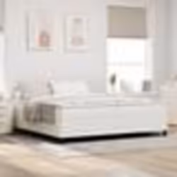 vidaXL Lit Box Spring Crème 200x200 cm en Tissu Côtelé 3337429