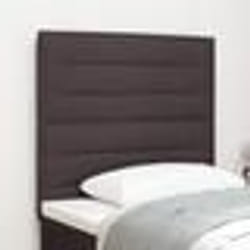 vidaXL Tête de lit design Lines Chocolat 80 cm en tissu