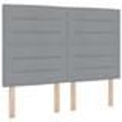 vidaXL Tête de lit Design Lines Gris Clair 160 cm Tissu