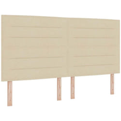 Tête De Lit Avec Tête De Lit Crème 180 Cm Tissu Vidaxl