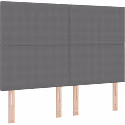 Cette tête de lit capitonnée apporte un vrai plus à n'importe quelle chambre avec son tissu en velours côtelé doux gris clair ...