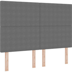Cabeçalho Design Simple Gris Clair 160 cm en Tissu Velours Côtelé Vidaxl