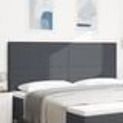 Tête de lit vidaXL Design simple Gris foncé 200 cm en tissu velours côtelé