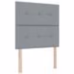 vidaXL Tête de lit capitonnée gris clair 80 cm tissu