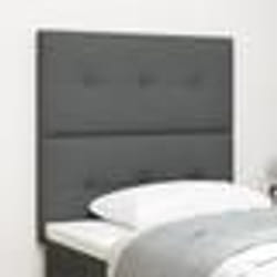Tête de lit capitonnée gris foncé 80 cm en tissu 3337783