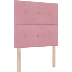 Tête de lit Montage mural avec tête de lit Rose 80 cm Velours vidaXL