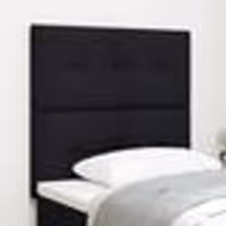 Tête de lit capitonnée noire 100 cm en tissu