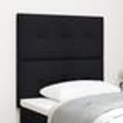 Tête de lit capitonnée noire 100 cm en tissu