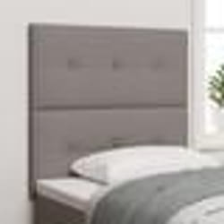 vidaXL Tête de lit capitonnée taupe 100 cm en tissu