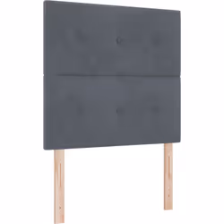 Cette tête de lit en velours gris foncé mixe le charme moderne avec un design pratique. Elle est parfaite pour illuminer une  ...