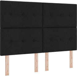 Tête de lit avec tête de lit Noir 140 cm tissu Vidaxl